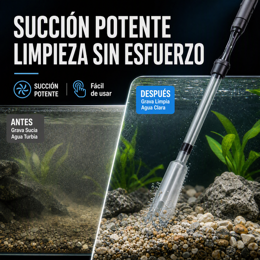 🔥 50 % DE DESCUENTO 🔥 Limpiador de grava eléctrico para acuarios