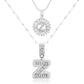 💖Paquete de 2 collares con colgante de inicial