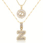 💖Paquete de 2 collares con colgante de inicial