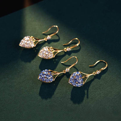 ✨Compra 1 y llévate 1 gratis✨ Nuevos pendientes de corazón con diamantes completos