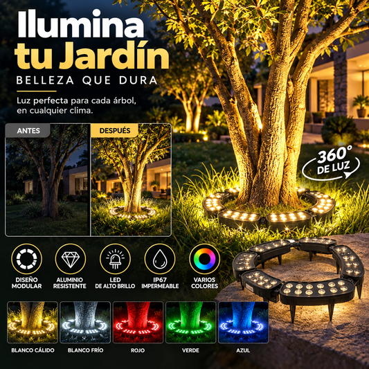 ⏳🔥¡50 % DE DESCUENTO POR TIEMPO LIMITADO! ⏰ Luz impermeable para anillos exteriores IP65