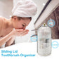 👀💧 Estuche Dental Deslizante Transparente – Base Desmontable, Material Libre de BPA y Fácil de Lavar, Ideal para Baños Pequeños y Dormitorios Universitarios 🎓🛁