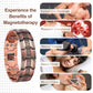 Brazalete Magnético de Cobre Magnex™ – Soporte de Tres Filas para la Comodidad Articular