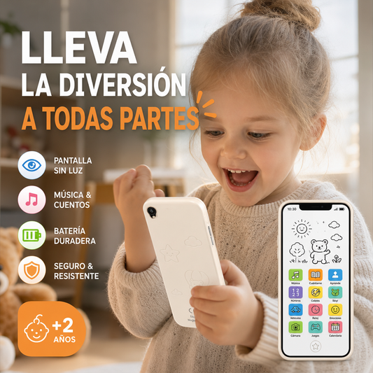 📱✨Smartphone Educativo para Niños | Juguete Didáctico y Seguro para la Vista