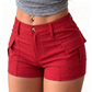 🩳🔥 ¡50% DE DESCUENTO! Pantalones Cortos Cargo de Cintura Alta para Mujer con Bolsillos – Cómodos, Holgados y con Estilo Urbano 👖🎒