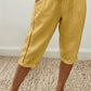 Pantalones capri de verano para mujer con detalles de encaje
