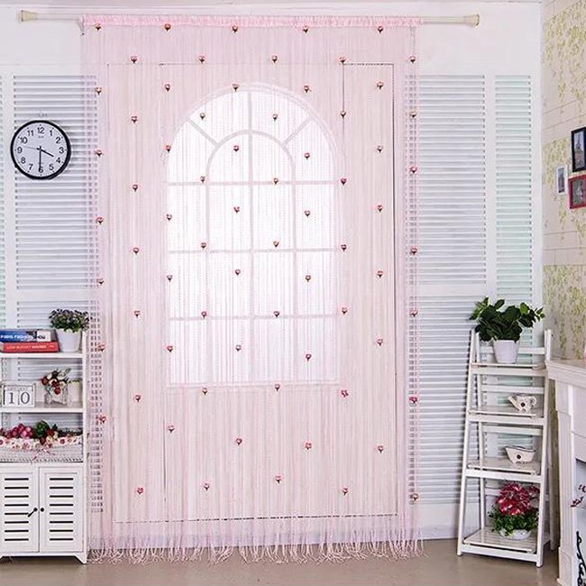 ✨HOT SALE✨Elegant och snygg dörrgardin med rosor