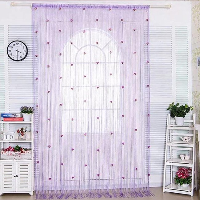 ✨HOT SALE✨Elegant och snygg dörrgardin med rosor