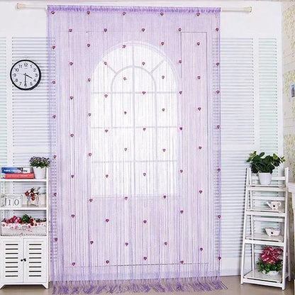 ✨HOT SALE✨Elegant och snygg dörrgardin med rosor