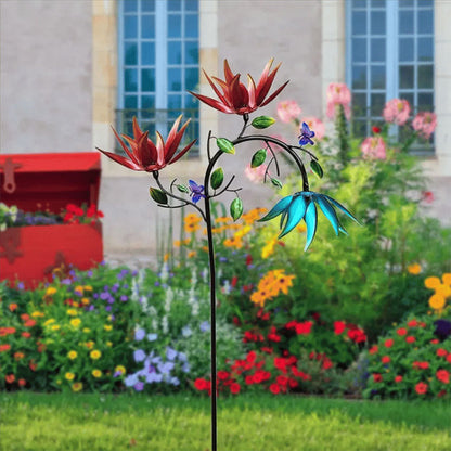 🔥Sista dagen 70% rabatt - Vacker sommar flerfärgade blommor vindsnurra