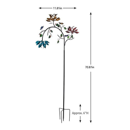 🔥Sista dagen 70% rabatt - Vacker sommar flerfärgade blommor vindsnurra