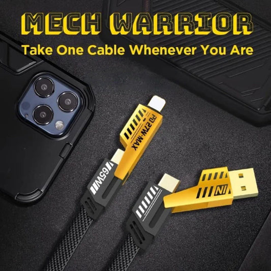 🔥🔥 ¡Compra 1 y llévate 1 GRATIS! 🎁 Cable de Carga Rápida 4 en 1 PD 27W / 65W ⚡