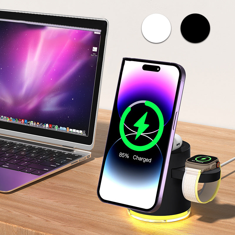 3-in-1 Magnetic Wireless Charger for Apple and Samsung