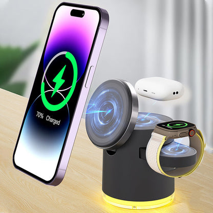 3-in-1 Magnetic Wireless Charger for Apple and Samsung