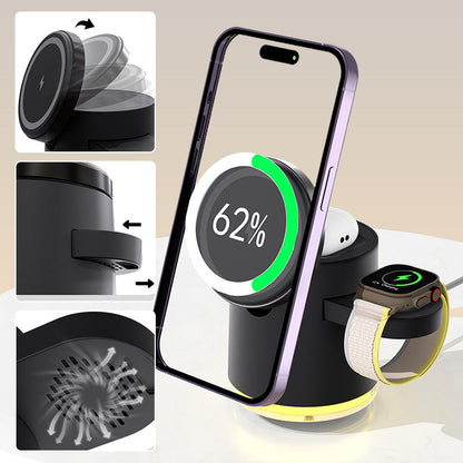 3-in-1 Magnetic Wireless Charger for Apple and Samsung