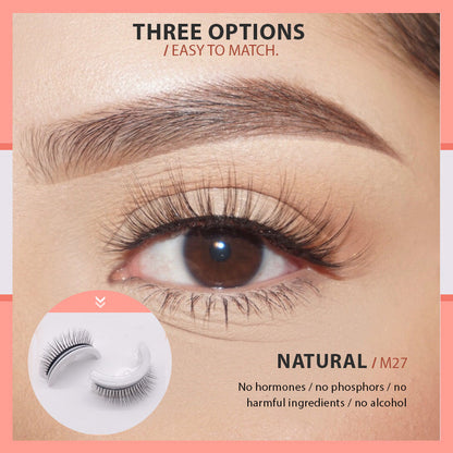 🎁Compra 1 y llévate 1 gratis🔥Pestañas autoadhesivas impermeables y reutilizables