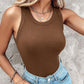 💖¡Último día precio especial $29.99!💖 Camiseta sin mangas elástica acanalada con sujetador integrado