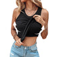 💖¡Último día precio especial $29.99!💖 Camiseta sin mangas elástica acanalada con sujetador integrado