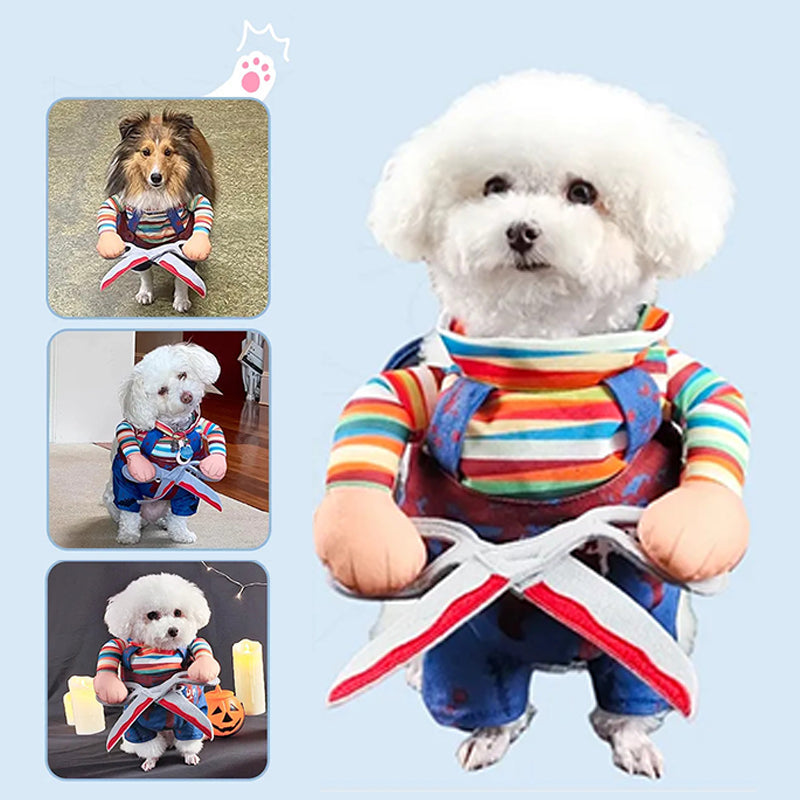 Halloween Cosplay Justerbara Roliga Speciella Kläder för Hund