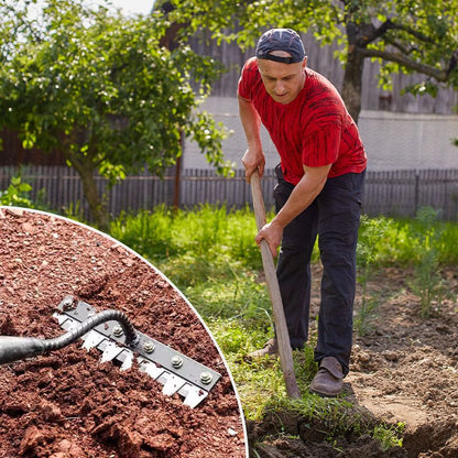 🔥erbjudanden tidigt på hösten🍂5/6/7/8 Ogräskratta med trädgårdständer i kolstål