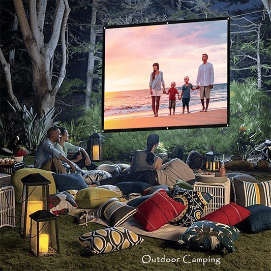 🔥Oferta especial 2025🔥Pantalla gigante portátil para cine al aire libre - Proyección 4K HD con soporte ajustable para fiestas al aire libre 🌟🌙
