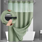 🚿 Cortina de ducha con diseño de waffle – textura elegante, resistente al agua y fácil de mantener | Renueva tu baño con estilo y funcionalidad