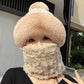❄️Bufanda y gorro de felpa abrigados y resistentes al viento para mujer