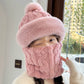 ❄️Bufanda y gorro de felpa abrigados y resistentes al viento para mujer