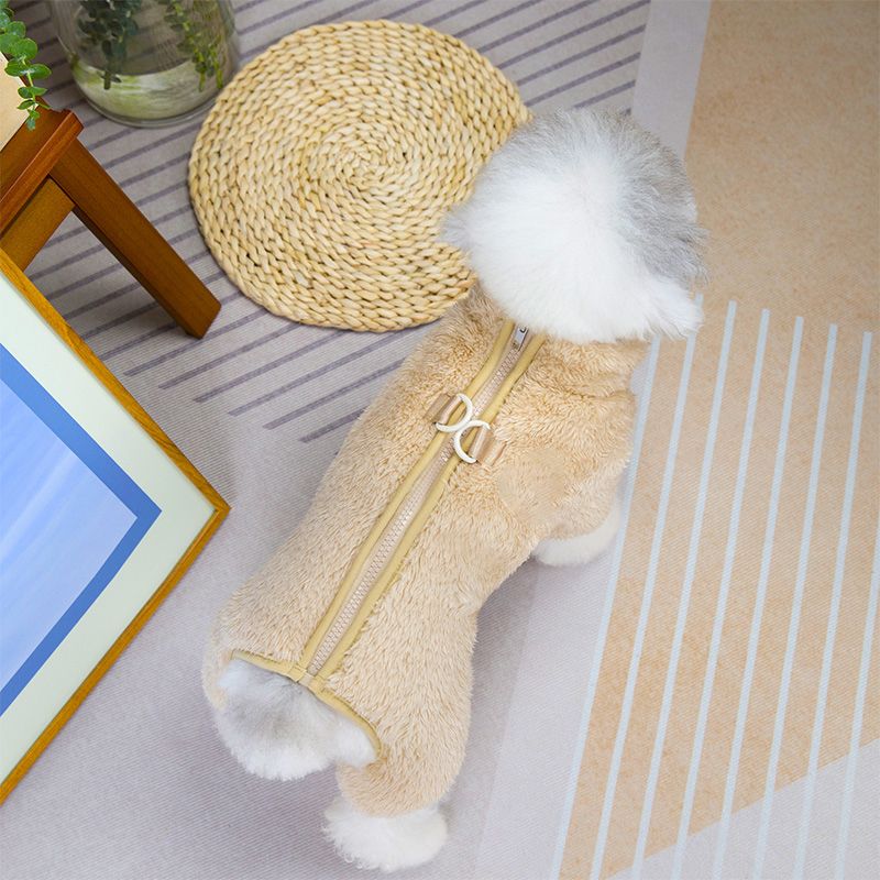 Vinterjacka för hund med dragkedja i ryggen-🎁Tidig julförsäljning - 49% rabatt🎅