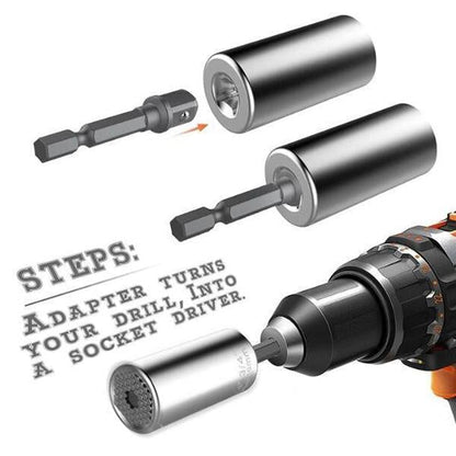 🔌 50% OFF 🔥 Adaptador Universal de Dados – Una Sola Herramienta para Muchas Tuercas, Adiós a los Kits Pesados de Llaves 🛠️✨