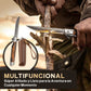 🔥🗡️Cuchillo plegable con mango de madera para trabajo, senderismo y acampada.⛺