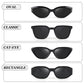 Gafas de sol retro negras