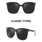 Gafas de sol retro negras