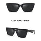 Gafas de sol retro negras