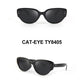 Gafas de sol retro negras
