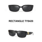 Gafas de sol retro negras