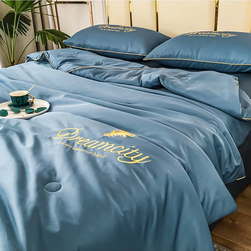 Sommar Enkel Is-silkesquilt