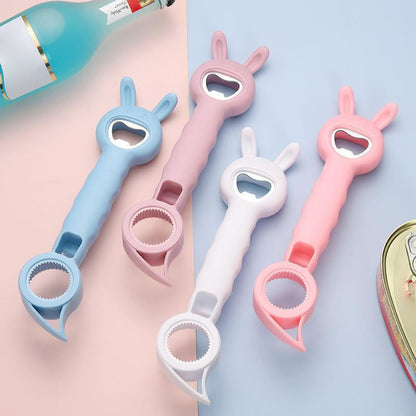 🍾🔥 Abrebotellas 4 en 1 de Nuevo Diseño – Abre Tapas, Corchos, Latas y Botes con Facilidad, Compacto y Ergonómico 💪✨