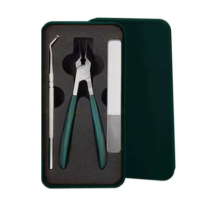 🔥Oferta 2025🔥 Cortaúñas antisalpicaduras con borde inclinado de 25° (juego de 3 piezas)