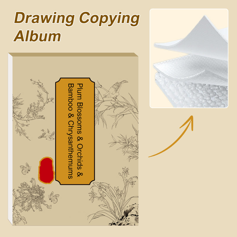 🎨HOT REA🖼️ Kinesisk målning Vit ritning Kopia Album