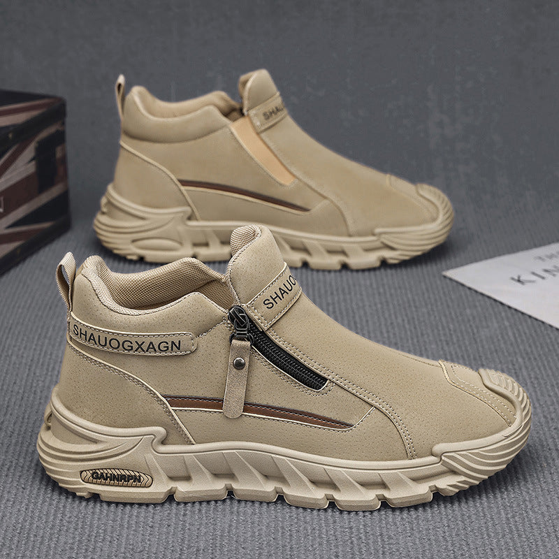 Isaac zapatos ortopédicos de piel con cremallera lateral