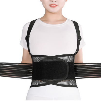 🏆🎁💖 Corrector de postura transpirable – Soporte para la espalda y control del abdomen
