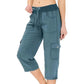 💎 ¡50% DE DESCUENTO! 💎 Pantalones Capri Cargo Multibolsillos – Secado rápido, repelentes al agua y cintura ajustable (Gris/Caqui/Verde/Azul | S–XL) 🌿👖