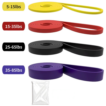 💪🔥 Set de Bandas de Resistencia Profesional – 5 Niveles de Fuerza, Entrena Cuerpo Completo en Casa o el Gym sin Máquinas Pesadas 🏠✅