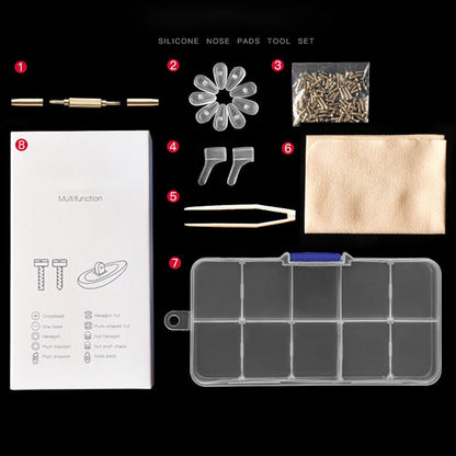 👓🔧 Kit Reparación Almohadillas Nasales – Todo Incluido, Ajusta y Cambia las Plaquetas de tus Gafas en Casa Sin Salir 🏠✨