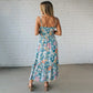 Vestido fluido con tirantes con estampado floral para mujer