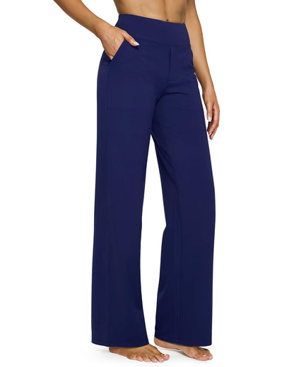 💖ÚLTIMO DÍA DE OFERTAS: 50 % DE DESCUENTO💖Pantalones de yoga informales de cintura alta y pierna ancha para mujer