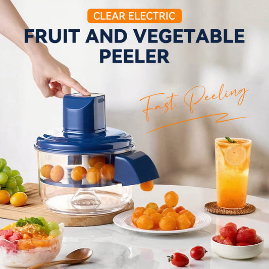 ⏳Oferta por tiempo limitado: 50% de descuento⏰Pelador eléctrico transparente para frutas y verduras🍇🧄