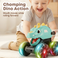 🦖🚗 Coche Dinosaurio Press & Go con Luces – Sin Pilas Complicadas, Presiona y Sale Disparado con Brillos y Rugidos Divertidos ✨🎮