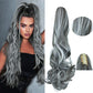 Extensiones de cabello con coleta ondulada de ensueño con clips